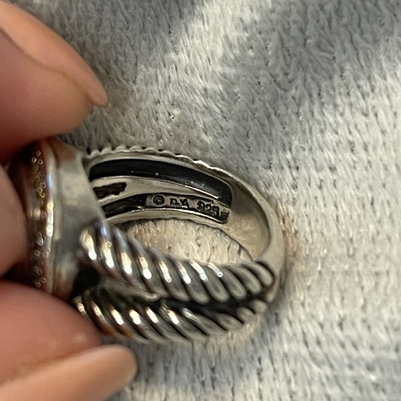 David Yurman Albion Ring: Prasiolite & Diamonds - Picture 6 of 7